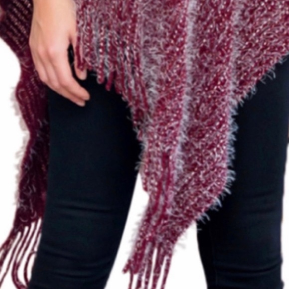 Last One• SALE 🔥 Super Soft Mock Neck Poncho - Picture 4 of 5